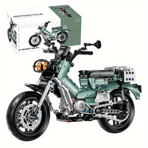 OLIWKOWY MOTOCYKL W STYLU RETRO | 628 elementów