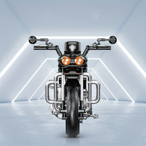 OLIWKOWY MOTOCYKL W STYLU RETRO | 628 elementów
