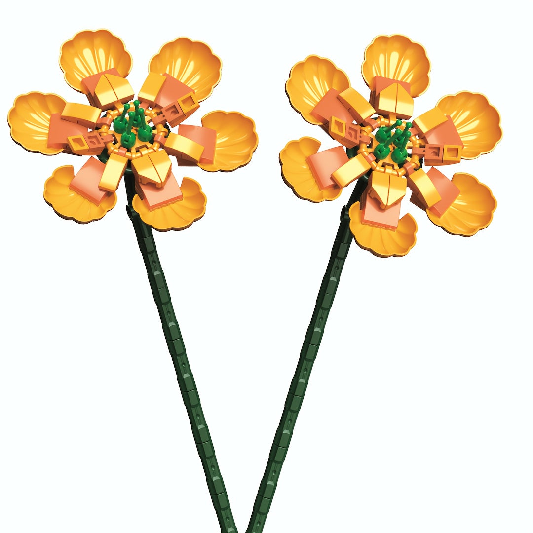DWA KWIATY MAGNOLII | 100 elementów