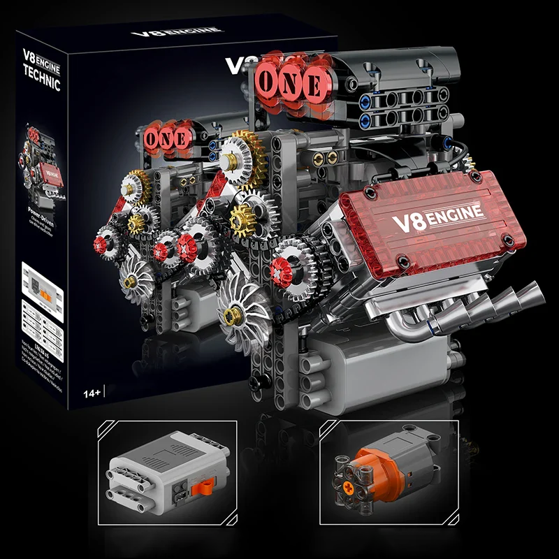 DZIAŁAJĄCY SILNIK V8 | 478 elementów