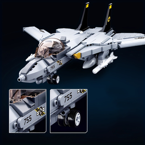 COMBAT FIGHTER F-14D | 404 pieces