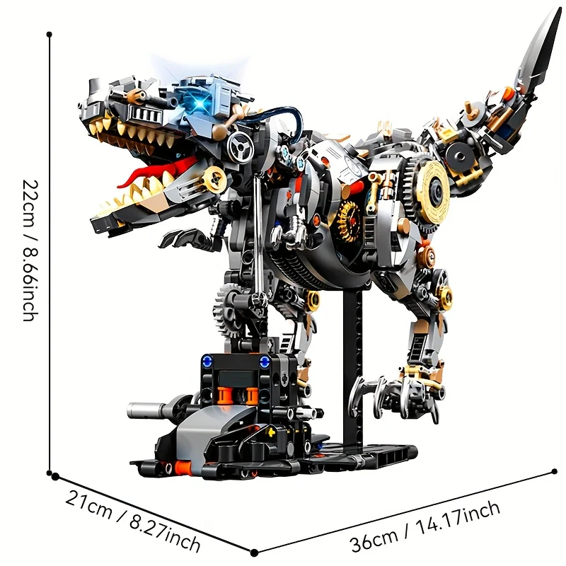 ZMECHANIZOWANY DINOZAUR | 1268 elementów