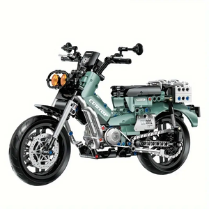 OLIWKOWY MOTOCYKL W STYLU RETRO | 628 elementów