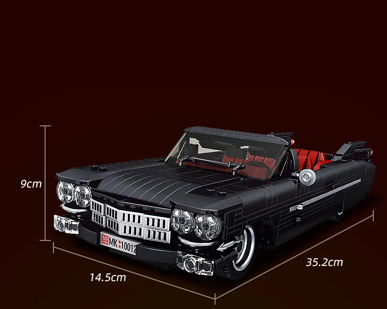 ELEGANCKI CZARNY KABRIOLET | 1245 elementów