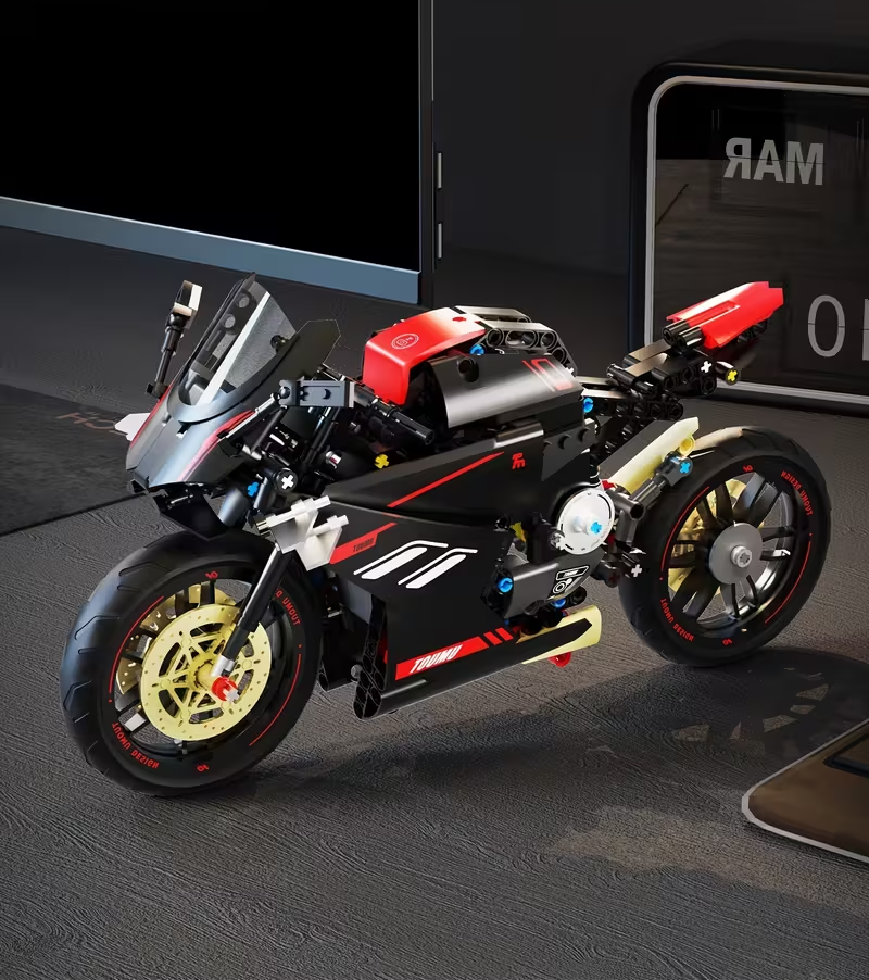 FUTURYSTYCZNY MOTOCYKL | 500 elementów