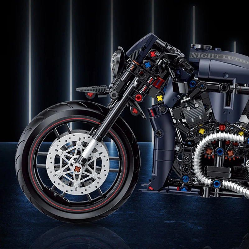 MOTOCYKL DO WYŚCIGÓW NOCNYCH 1:8 | 632 elementów