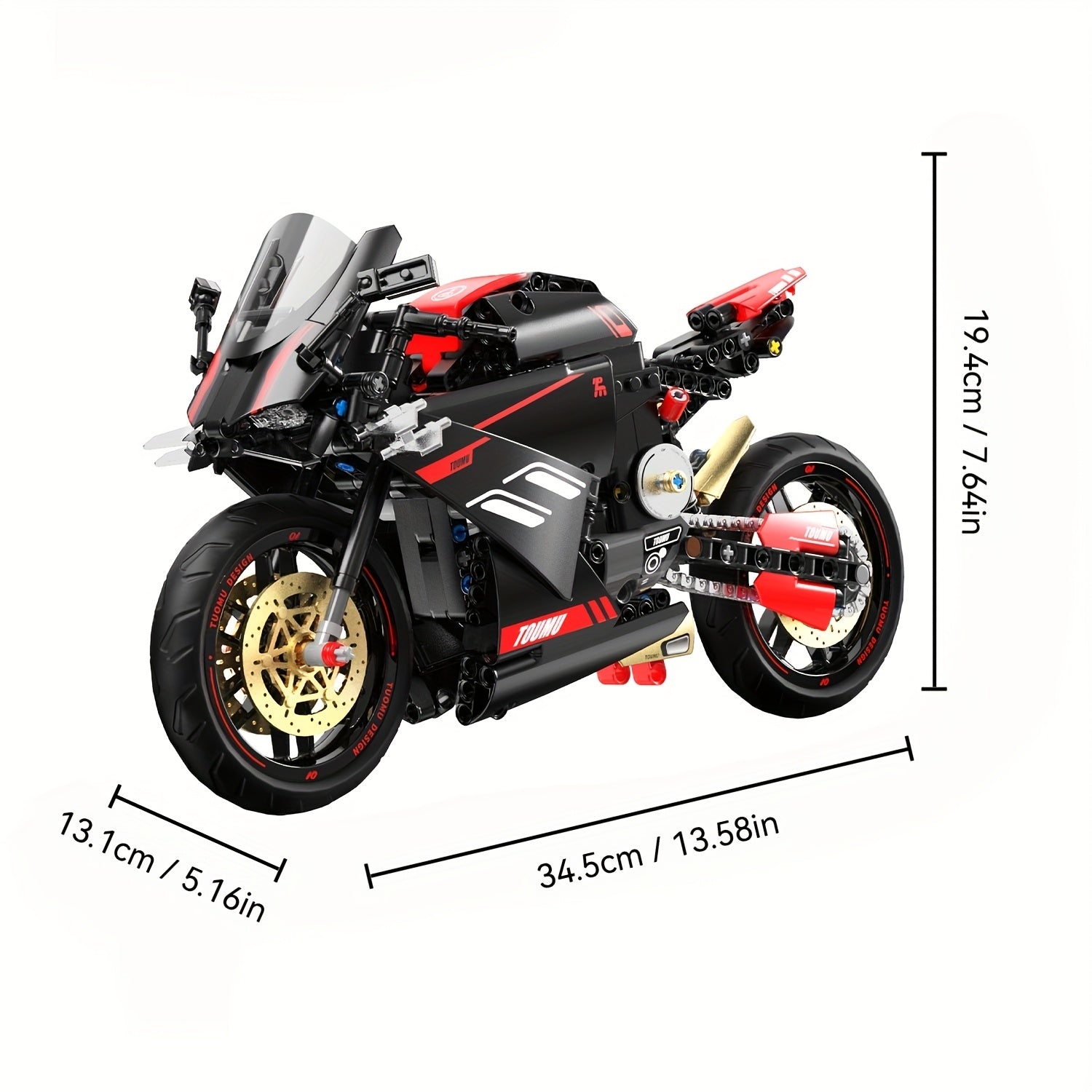 FUTURYSTYCZNY MOTOCYKL | 500 elementów