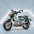 OLIWKOWY MOTOCYKL W STYLU RETRO | 628 elementów