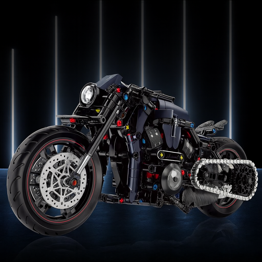 MOTOCYKL DO WYŚCIGÓW NOCNYCH 1:8 | 632 elementów